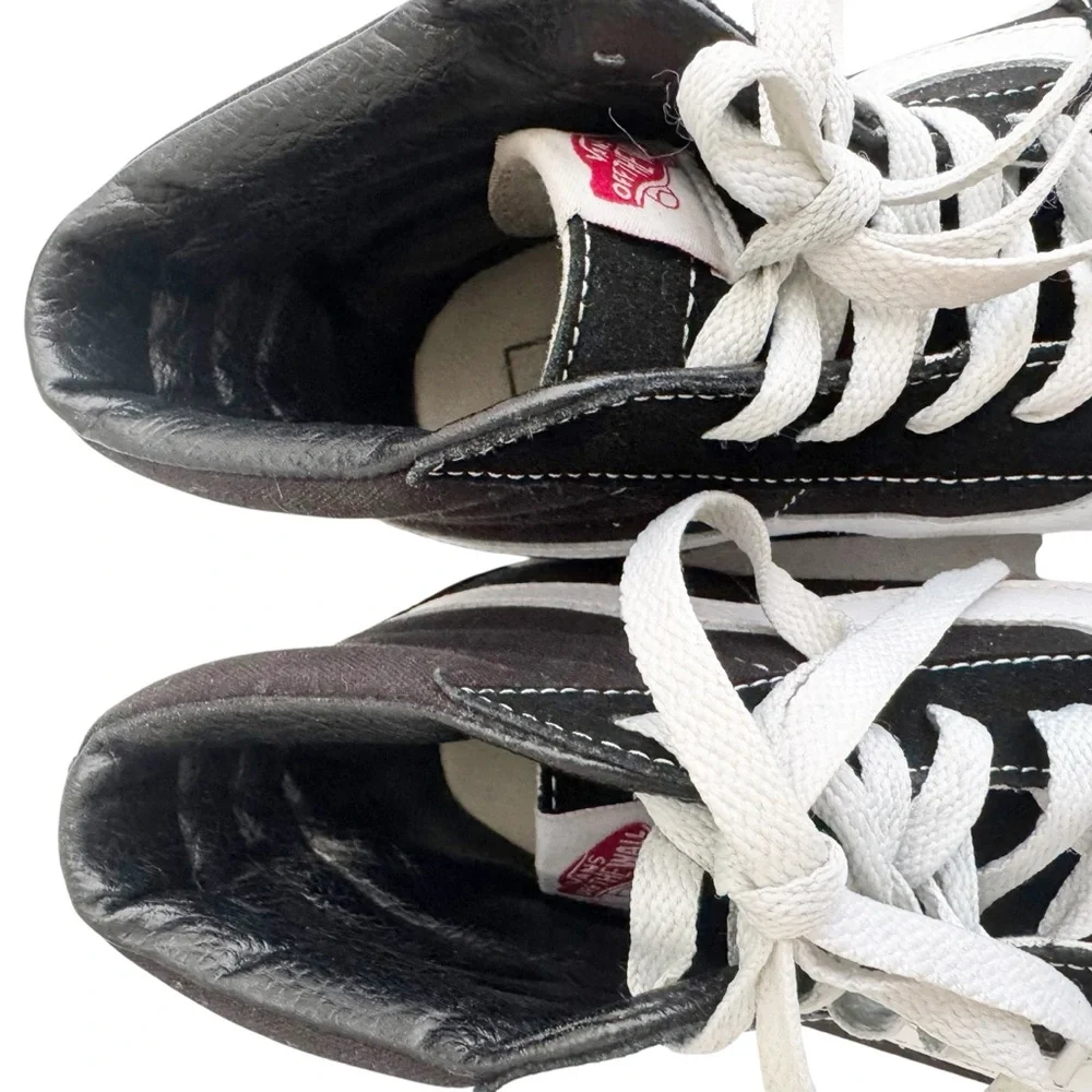 Vans Sk8 Hi Sneaker Canvas Suede Shoe Black Size Men 7 Women 8.5